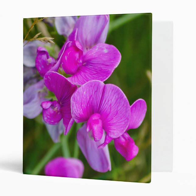 Purple Orchids 3 Ring Binder (Front/Inside)