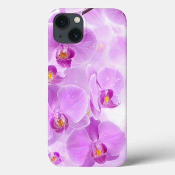 Purple Orchids Iphone 13 Case by FantasyCases at Zazzle