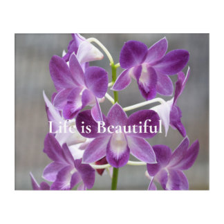 Purple Orchids Kauai Hawaii Acrylic Print