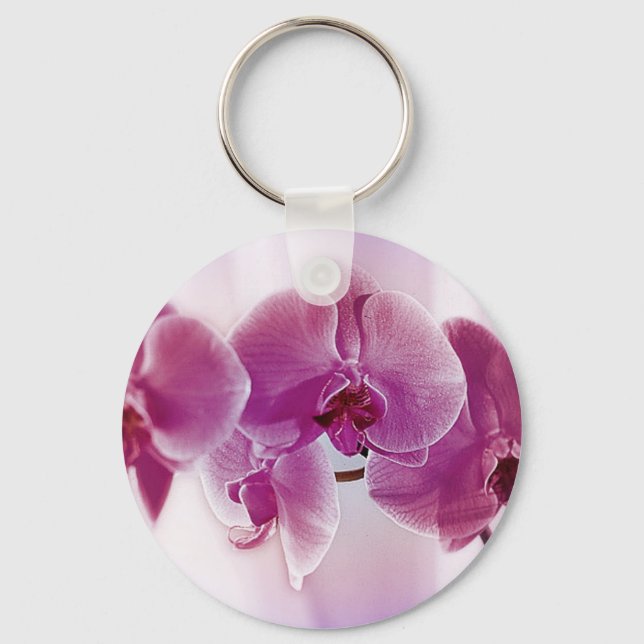 Purple Orchids Keychain (Front)