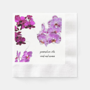 Purple Orchids Napkins