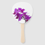 Purple orchids on customizable fan