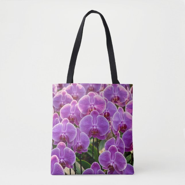 Purple Orchids Tote Bag (Front)