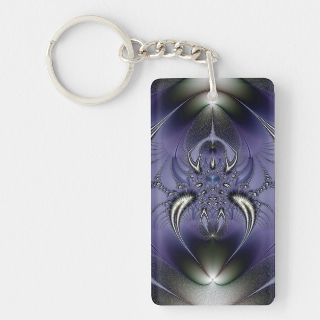 Purple Ornament Keychain (Front)