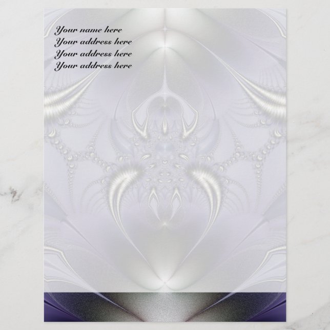 Purple Ornament Letterhead (Front)