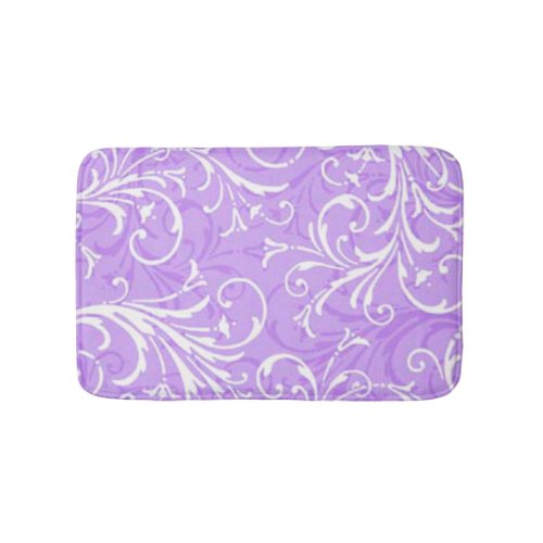 Purple Ornamental Bath Mat