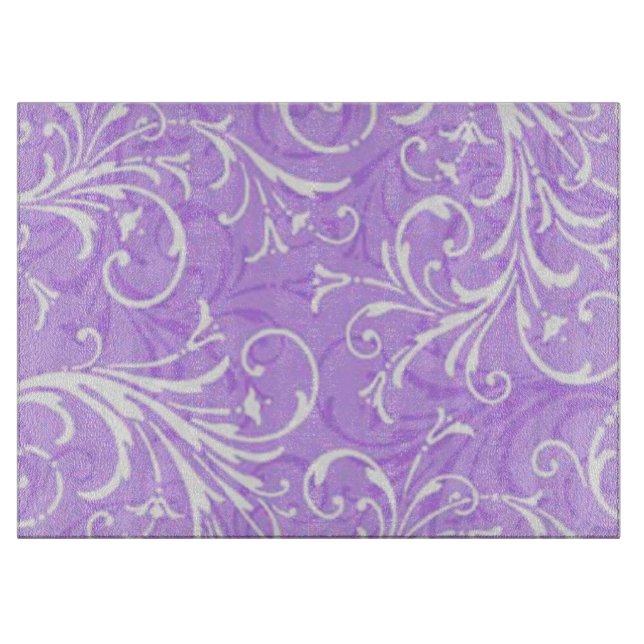 Purple Ornamental Cutting Board (Front)
