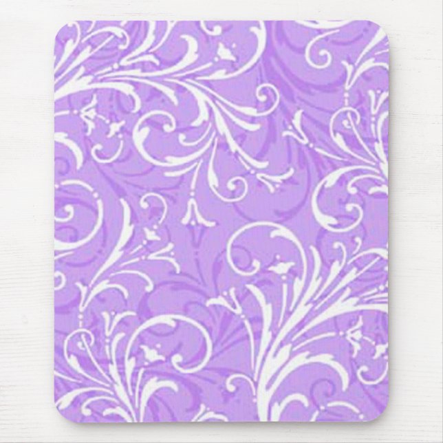 Purple Ornamental Mouse Pad (Front)