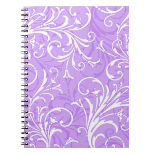 Purple Ornamental Spiral Notebook