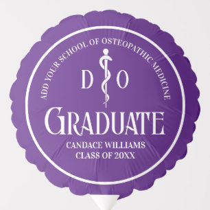 Purple Osteopathic Medical School Graduation Party Balloon