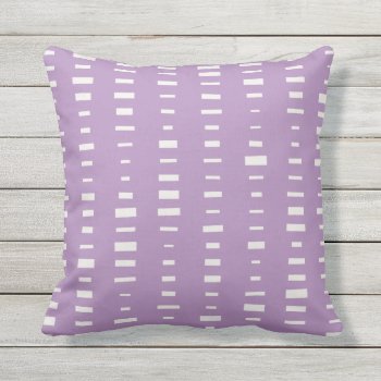 Purple Outdoor Pillows - Block Stripe by Richard__Stone at Zazzle