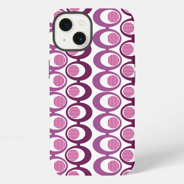 Purple Oval Strings  Iphone Case (Back)