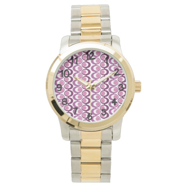 Purple Oval Strings  Watch (Front)