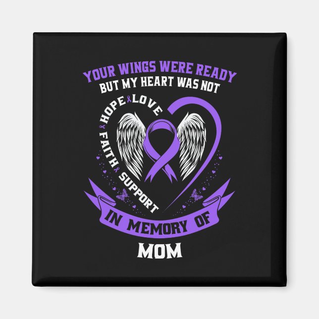 Purple Overdose Awareness Day Items In Memory Of M Magnet (Front)