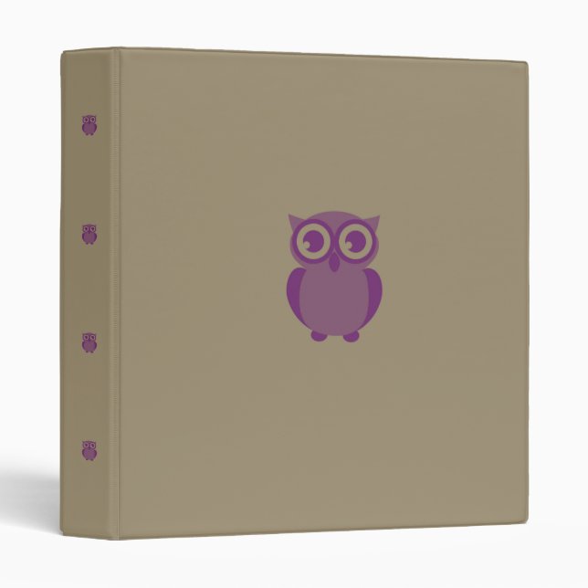 Purple Owl Binder (Front/Spine)