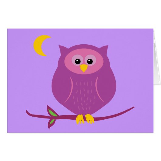Purple Owl Cards (Front Horizontal)