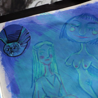 Purple Owl                                         Classic Round Sticker