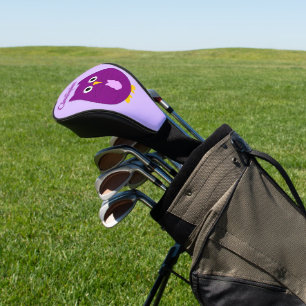 Purple Owl Design Golf Head Cover