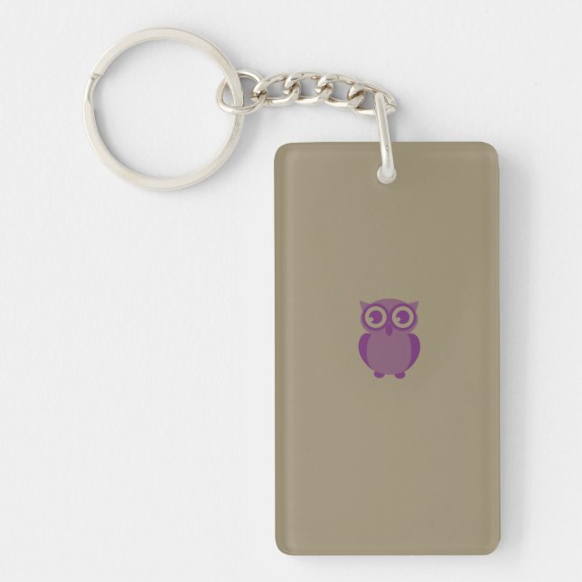 Purple Owl Keychain (Front)