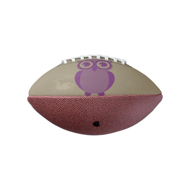 Purple Owl Mini Football (Rotated 270)