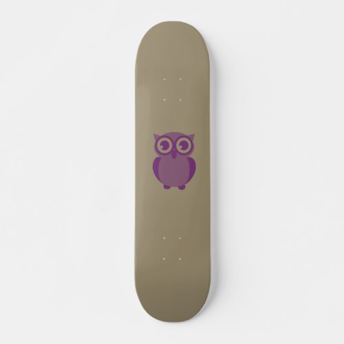 Purple Owl Skateboard