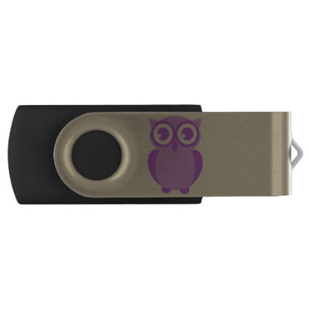Purple Owl Usb Flash Drive