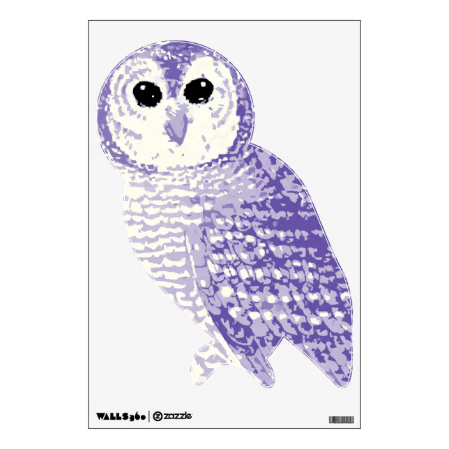 Purple Owl Wall Decal Zazzle