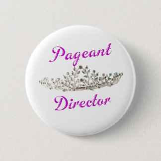Purple Pageant Director Pinback Button