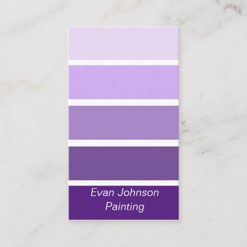 Purple Paint Samples Business Card