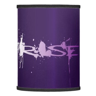 Purple paint splash RISE wallart graffiti splatter Lamp Shade