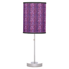 Purple Paint Splatter Desk Lamp