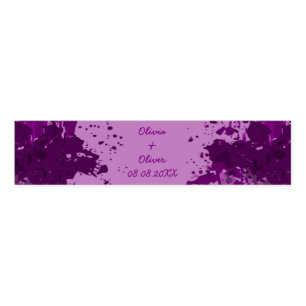 Purple Paint Splatter - Party Supply - Napkin Bands