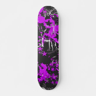Purple Paint Splatter Skateboard