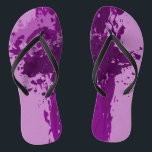 Purple Paint Splatter - Wedding Party Supply - Flip Flops<br><div class="desc">The purple paint splatter wedding party supply flip flops are part of the - Purple Splatter Wedding Decor - collection. The all-season purple wedding party supply is great for offering alternative footwear to guests at a beach wedding. Customize the purple hue by editing the fill color. For customization assistance or...</div>