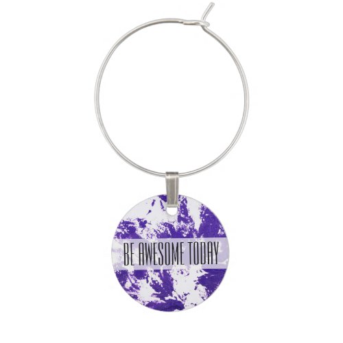 Purple Paint Wine Charm