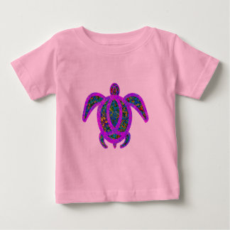 Purple Painted Turtle Baby T-Shirt