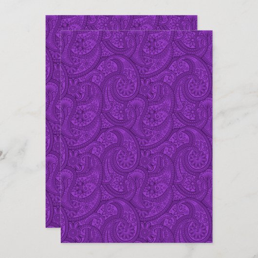 Purple Paisley (Front/Back)