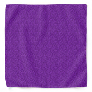 Purple Paisley Bandana