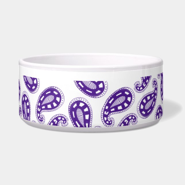 Purple Paisley Bowl (Front)