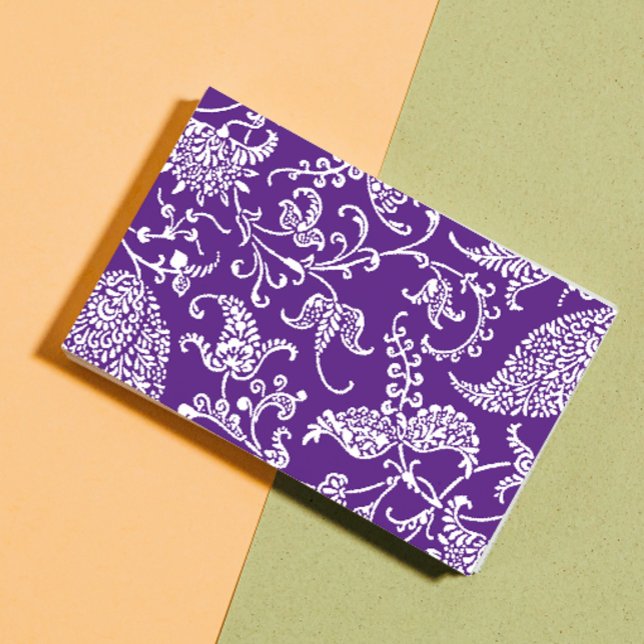 Purple Paisley Business Card (Creator Uploaded)