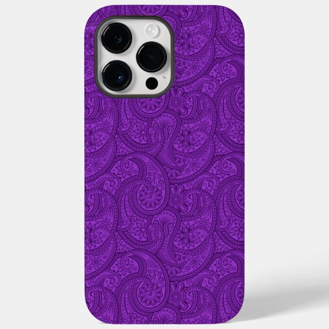 Purple Paisley Case-Mate iPhone Case (Back)