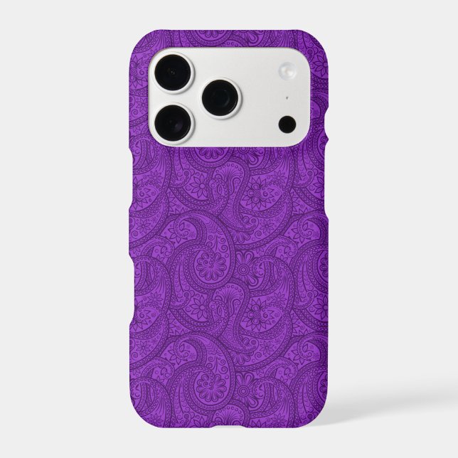 Purple Paisley Case-Mate iPhone Case (Back)