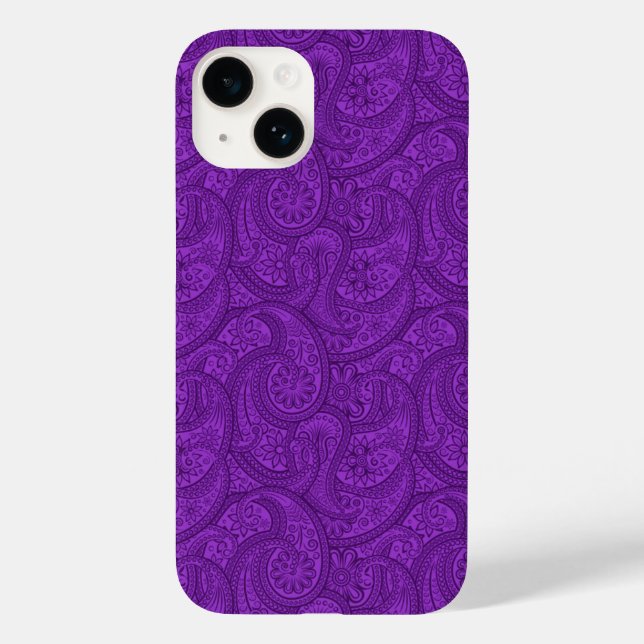Purple Paisley Case-Mate iPhone Case (Back)