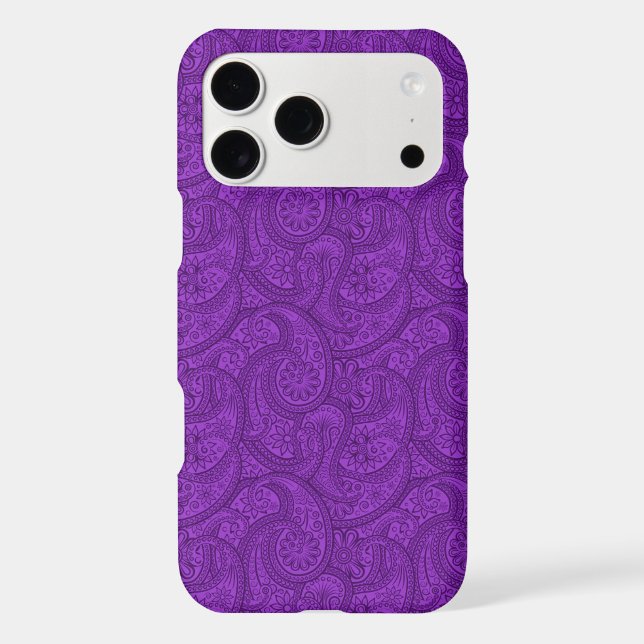 Purple Paisley Case-Mate iPhone Case (Back)