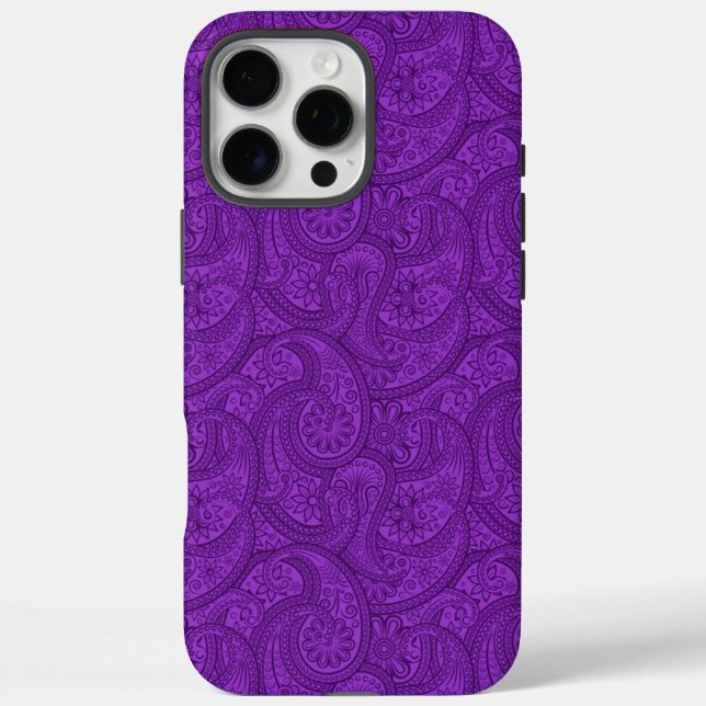 Purple Paisley Case-Mate iPhone Case (Back)