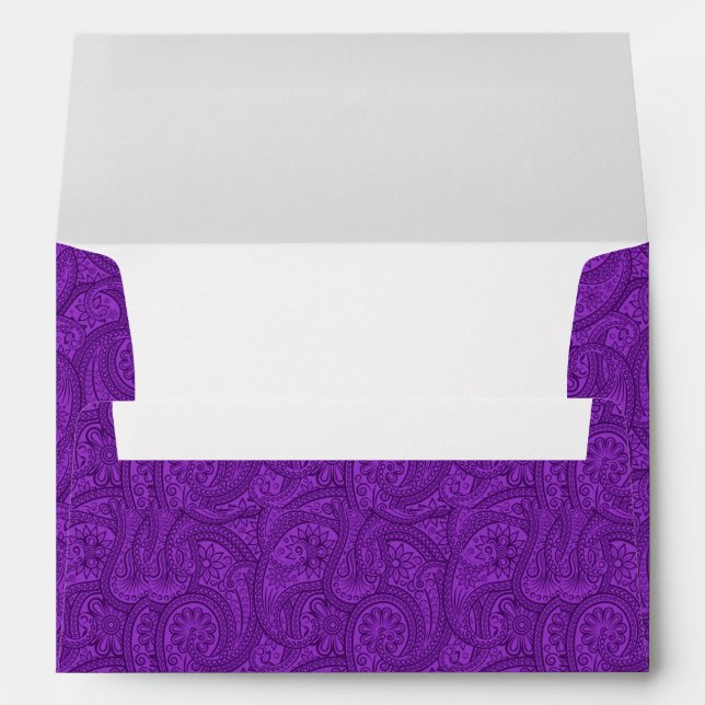 Purple Paisley Envelope (Back (Bottom))