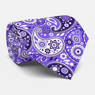 Purple Paisley Fancy Texas Country Western Neck Tie