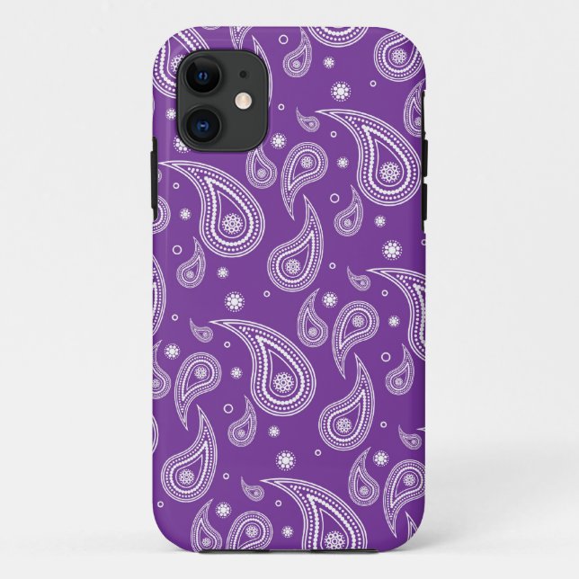 Purple Paisley iPhone 5 Phone Case (Back)
