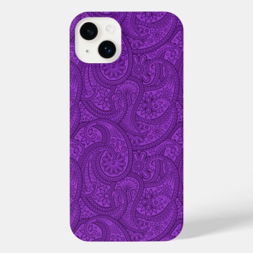 Purple Paisley iPhone 14 Plus Case