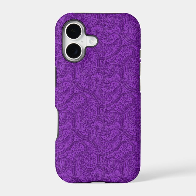 Purple Paisley iPhone Case (Back)